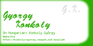 gyorgy konkoly business card